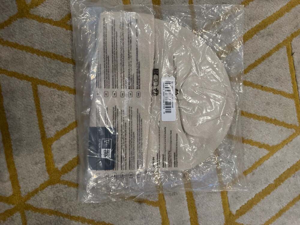 Supreme New Era Box Logo Beanie FW24 Stone OS - Picture 3 of 4